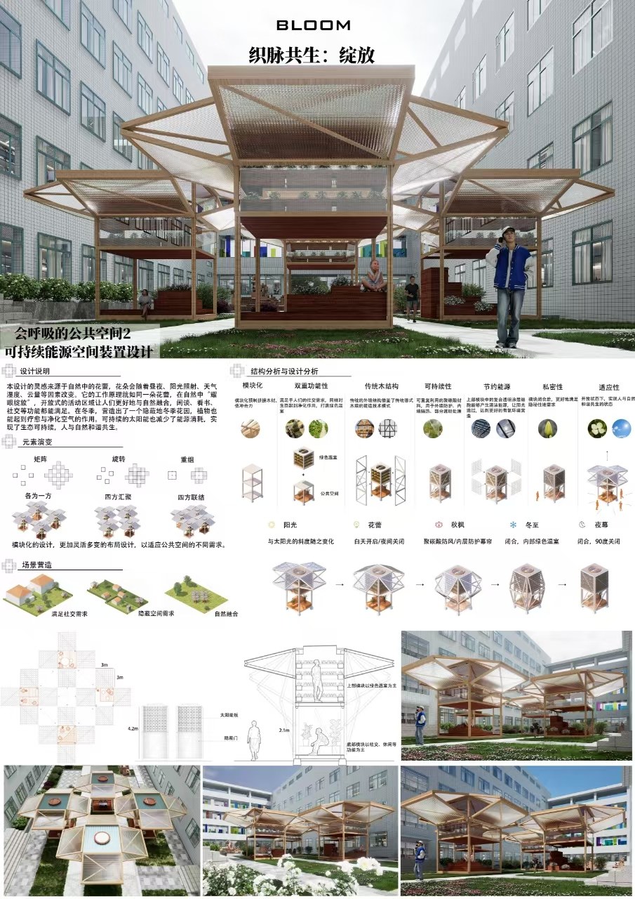 织脉共生展板叠层